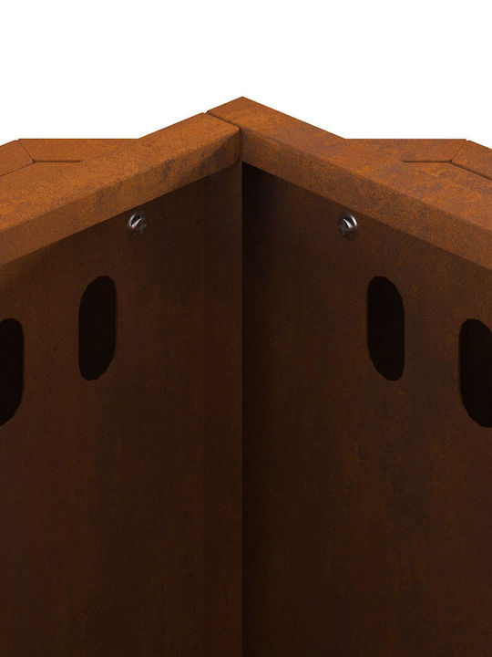 vidaXL Firepit Gray 38x38x51cm