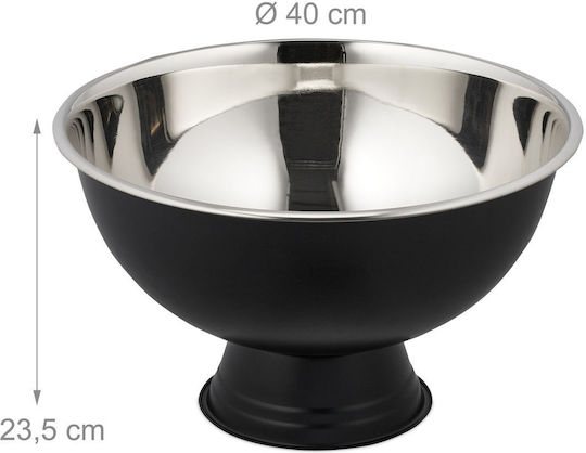 Relaxdays Einfache Champagners mit Abmessungen 23.5x40cm Black