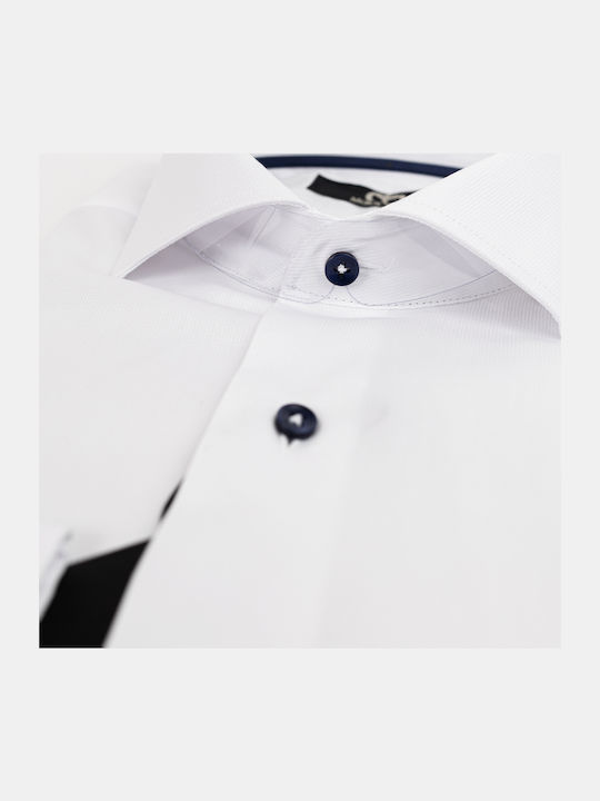 Long-sleeved Shirt Polka Dot White