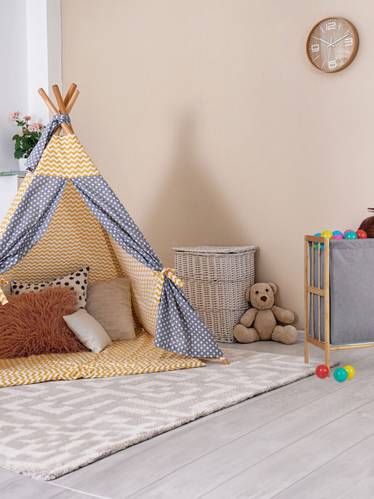 Relaxdays Καλάθι Απλύτων Bamboo 30lt 60x39x30cm Γκρι