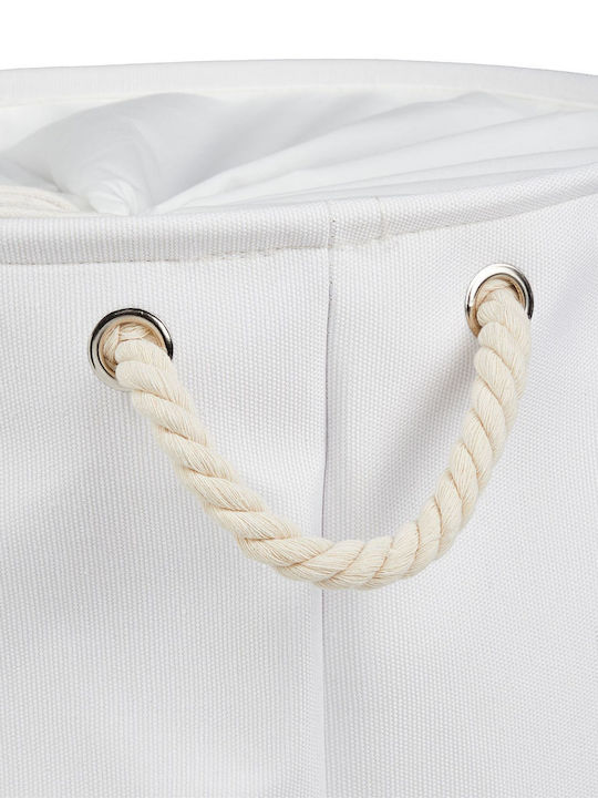 Relaxdays Wäschekorb Stoff Klappbar 60lt Weiß