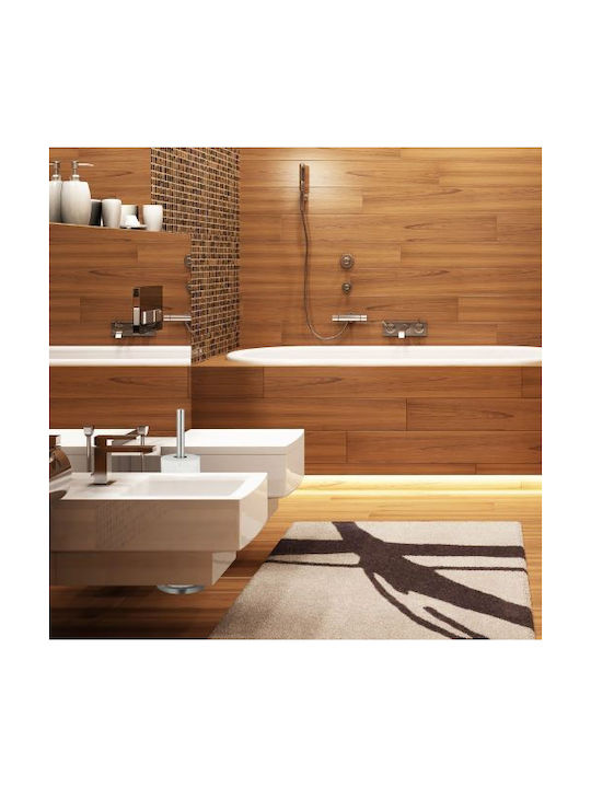 Relaxdays Χαρτοθήκη Μεταλλική Ασημί 4052025279691