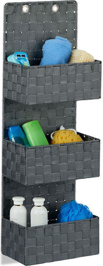 Relaxdays De perete Organizator auto Metal Gri