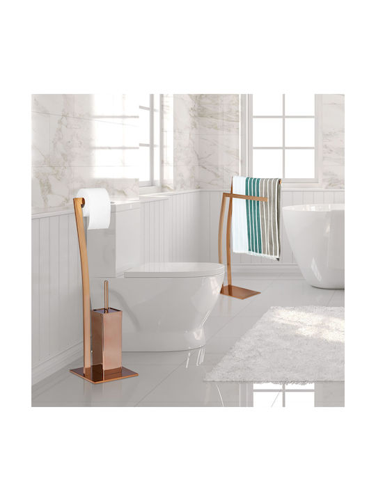 Relaxdays Paper Holder Metallic Bronze