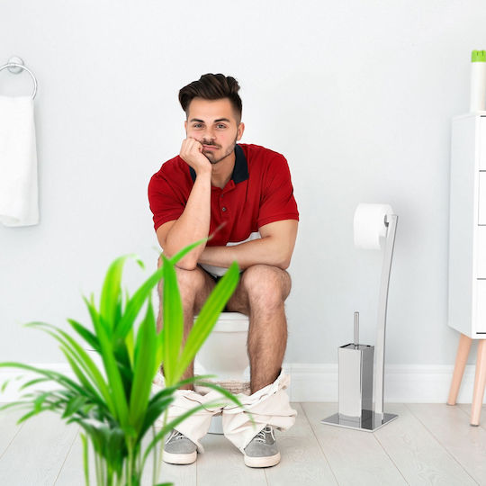 Relaxdays Χαρτοθήκη Μεταλλική Μπρονζέ 4052025992569