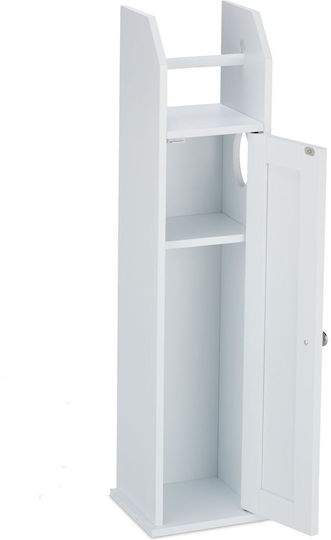 Relaxdays Paper Holder Metallic White