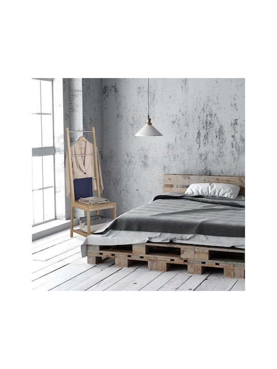 Relaxdays Freistehender Kleiderständer Badezimmer Einzeln ​42x42cm Braun