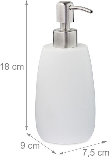 Relaxdays Dispenser Plastic Alb 300ml