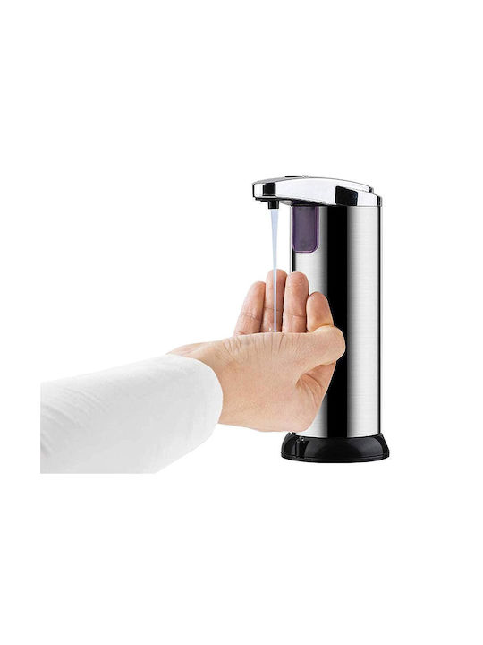 Verk Group Dispenser Μεταλλικό με Αυτόματο Διανομέα Ασημί 200ml