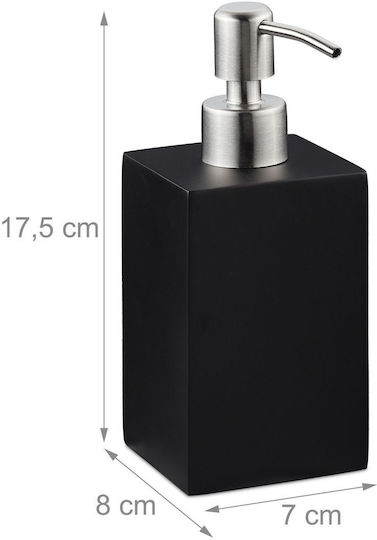 Relaxdays Dispenser Bucătărie Plastic Negru 300ml