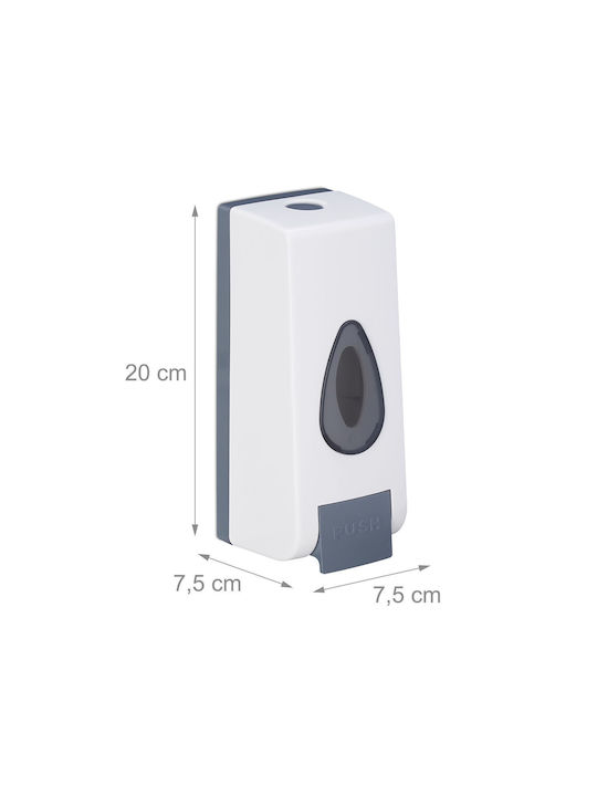 Relaxdays Montat pe perete Dispenser Bucătărie Plastic Gri 350ml