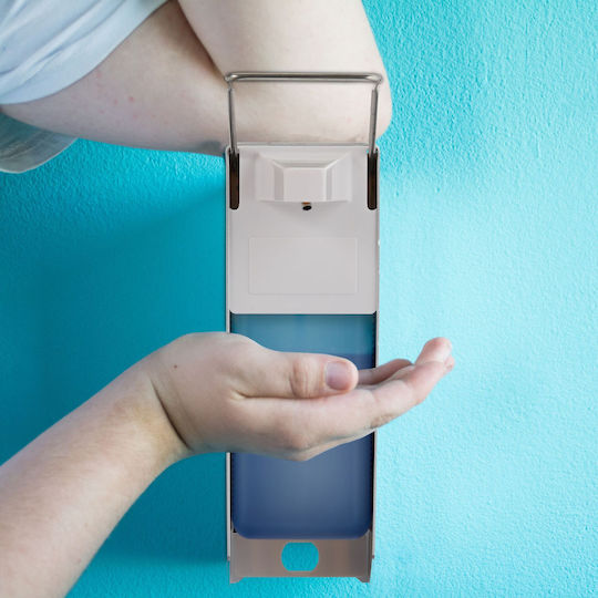 Relaxdays Wall-mounted Dispenser Metallic White 1000ml