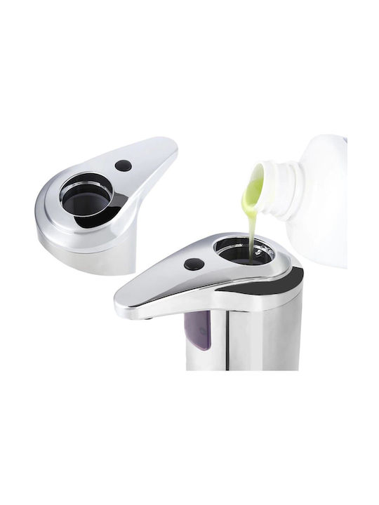 Verk Group Dispenser Μεταλλικό με Αυτόματο Διανομέα Ασημί 200ml