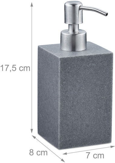 Relaxdays Dispenser Kitchen Plastic Gray 300ml