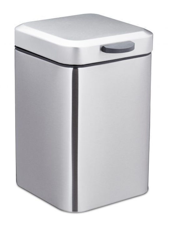 Relaxdays Inox Perie de toaletă 3lt Gri