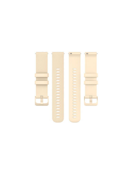 Techsuit Λουράκι Ανοξείδωτο Ατσάλι Μπεζ (Huawei Watch GT4/GT5 41mm / GT5 Pro 42mm)