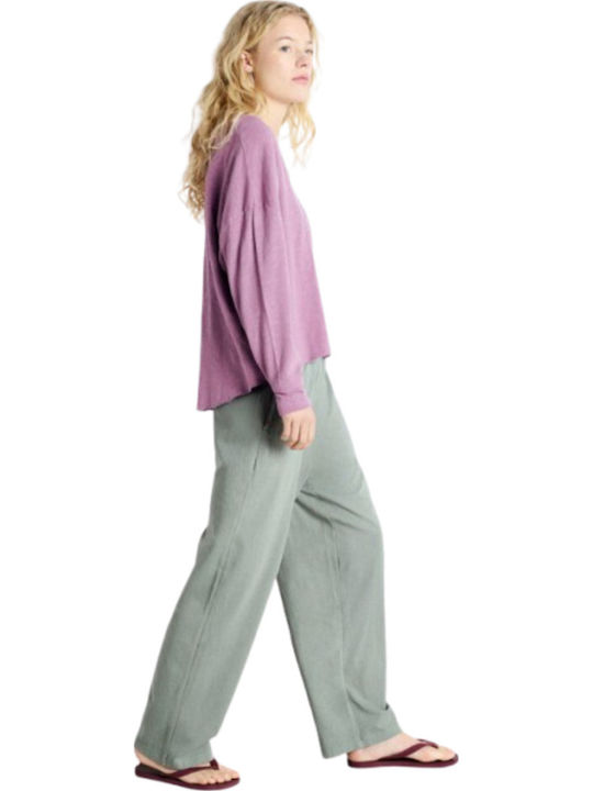 Women's Fabric Trousers Green