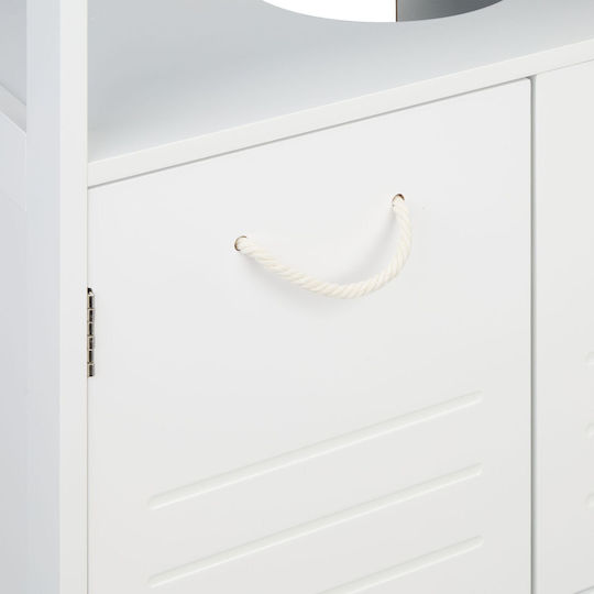 Relaxdays Blat cu Lavoar L60xW60xH30cm Alb