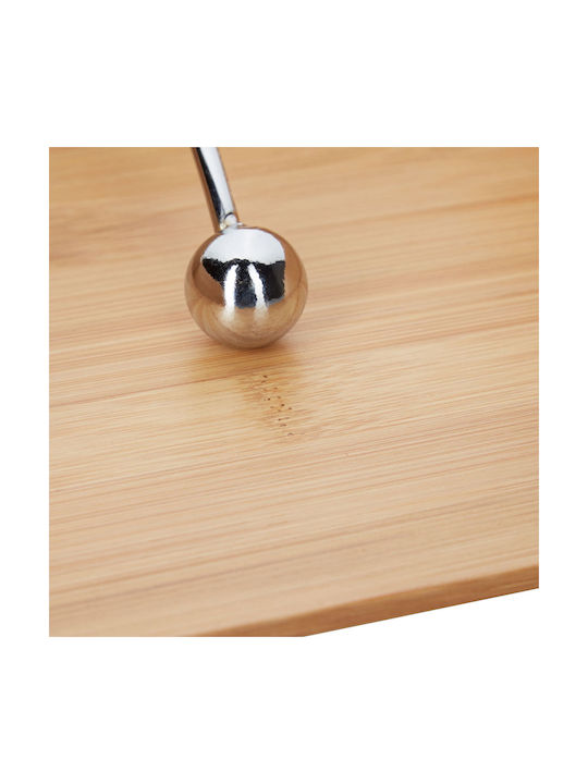 Relaxdays Wooden Napkin Holder Beige 6x19x19cm 10024199