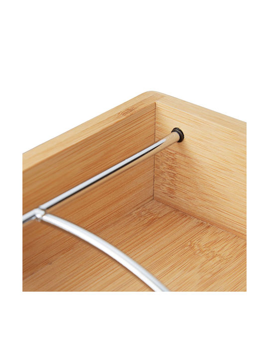 Relaxdays Wooden Napkin Holder Beige 6x19x19cm 10024199