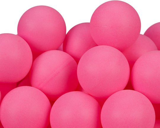 Beer Pong Balls 100 Pieces Pink Plastic Approximately 40 Mm