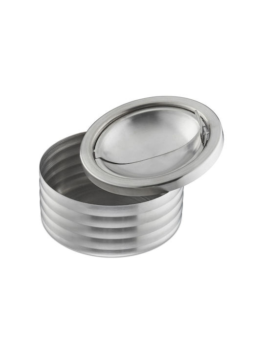 Windproof Ashtray Lid Made Stainless Steel Relaxdays