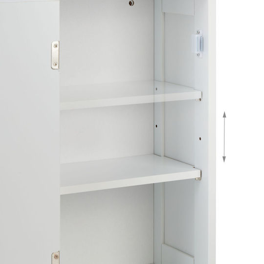 Relaxdays Cabinet de baie L50xA30xÎ18.5cm Alb