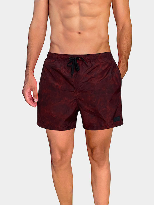 Ανδρικό Μαγιό Σορτς Κόκκινο Camo