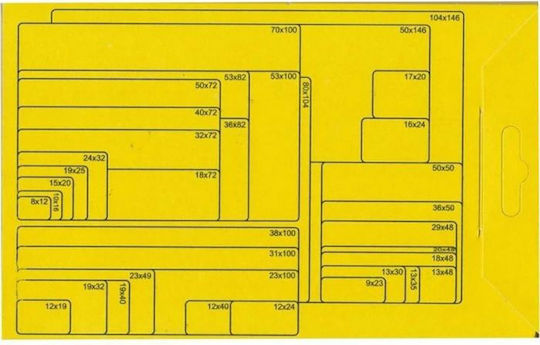 Stef Labels 1бр Малки самозалепващи етикети в Бял цвят 50x35мм