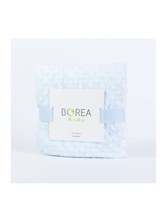 Borea Blanket Cot Buddies Light Blue 110x140cm