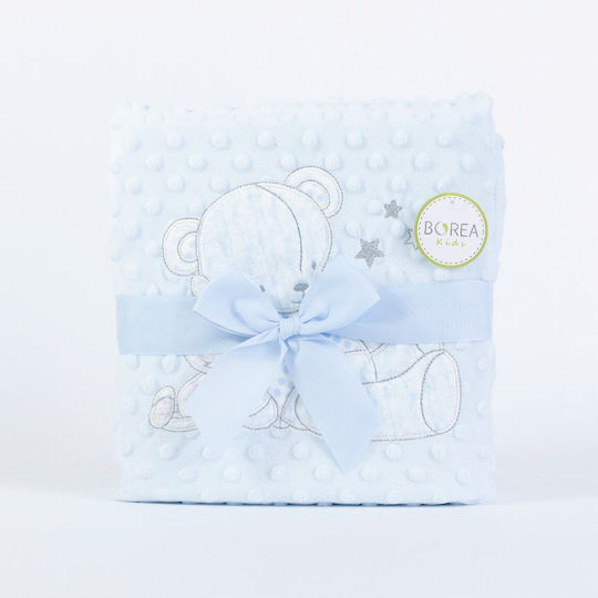 Borea Decke Kinderbett Buddies Hellblau 110x140cm