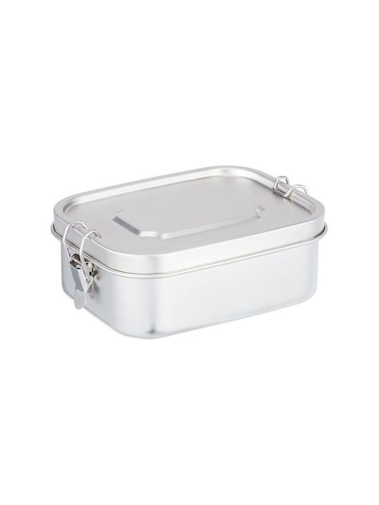 Relaxdays Δοχείο Φαγητού Inox Γκρι 1lt