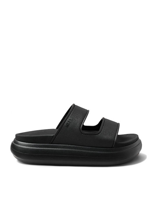Cushion Flache Sandalen für Damen Anatomisch Flatforms in Schwarz Farbe
