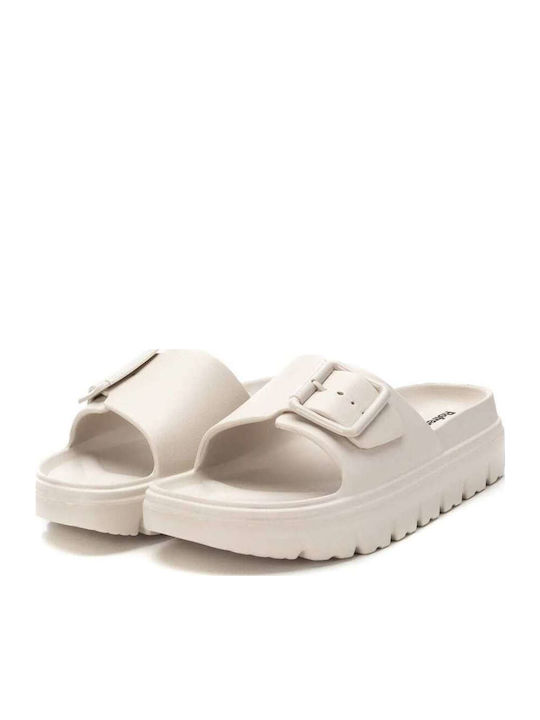 Frauen Flip Flops in Beige Farbe