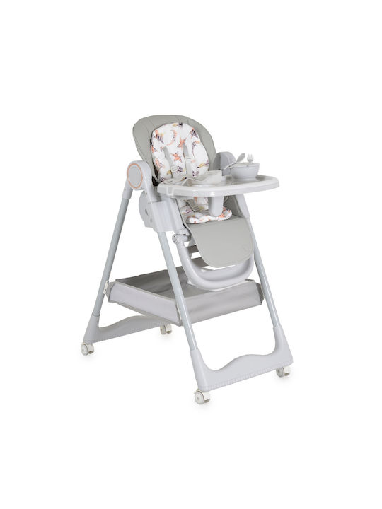 Moni Surprise Klappbarer Baby Hochstuhl Grau