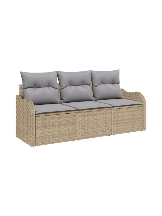 Tree-Seater Sofa Outdoor Rattan with Pillows 55x62x69cm