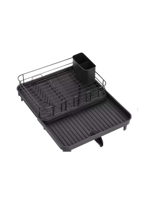 Zeller Scurgător De Chiuvetă Din Plastic Negru 52x41x20cm