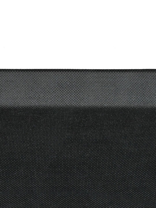 Relaxdays Plastic Rectangular Serving Tray Non-slip in Black Color 41x41x30cm 10043123 1pcs