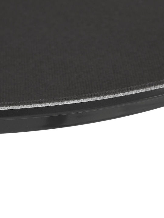 Relaxdays Rotund Tavă de Servire Antiderapant în Culoare Negru 28cm 10043117 3buc
