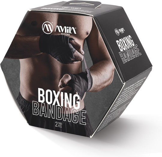 Amila Boxing Hand Wrap 4.5m Black 32003 Black