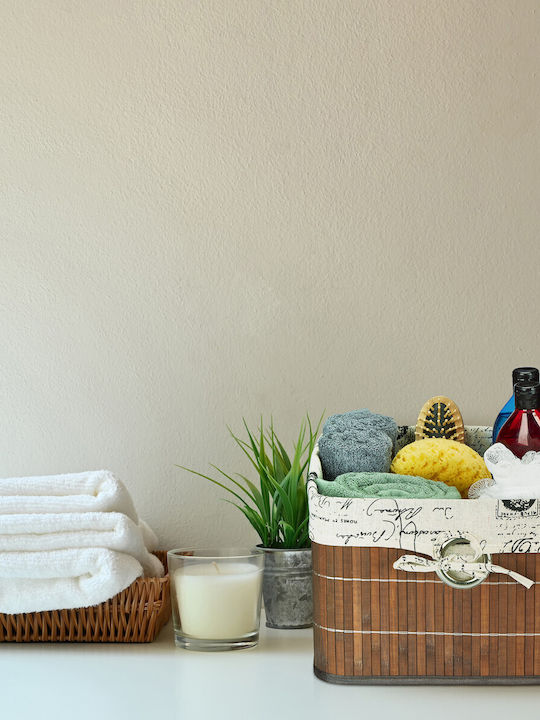 Relaxdays Καλάθι Αποθήκευσης Bamboo Καφέ