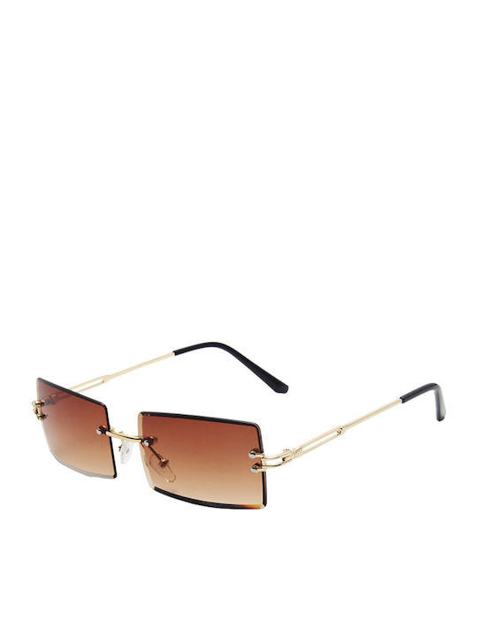 SeeVision Women's Sunglasses with Black Plastic Frame and Brown Gradient Lens 50106-BROWNOMBRE