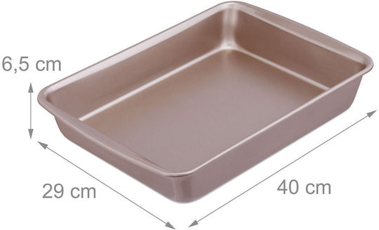 Relaxdays Tăvi de copt Cuptor din Oțel Inoxidabil cu Strat Antiaderent 29x40cm