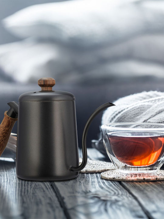 Relaxdays Teapot Stainless Steel Gray 550ml