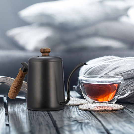 Relaxdays Τσαγιέρα Ανοξείδωτη Γκρι 550ml