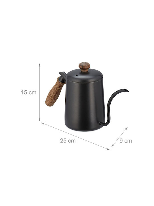 Relaxdays Teapot Stainless Steel Gray 550ml
