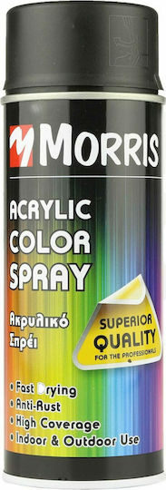 Benman Σπρέι Βαφής Mat Acrylic με Ματ Εφέ Jet Black RAL 9005 400ml