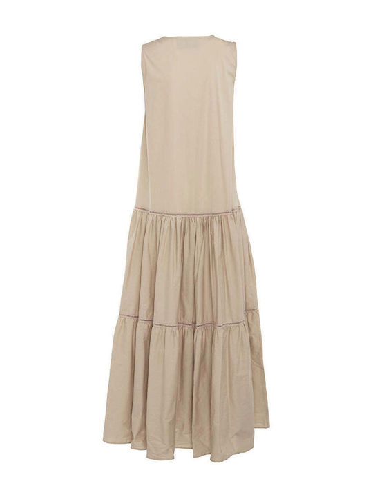 DRESS Καλοκαιρινό Maxi Φόρεμα Μπεζ