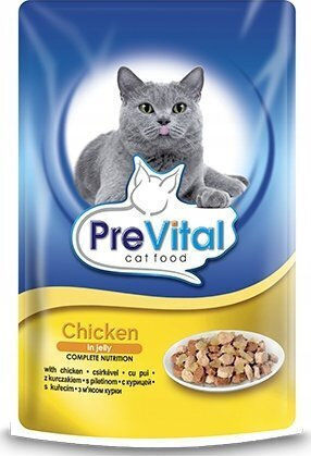 PreVital Nassfutter für Katzen mit Huhn 100gr