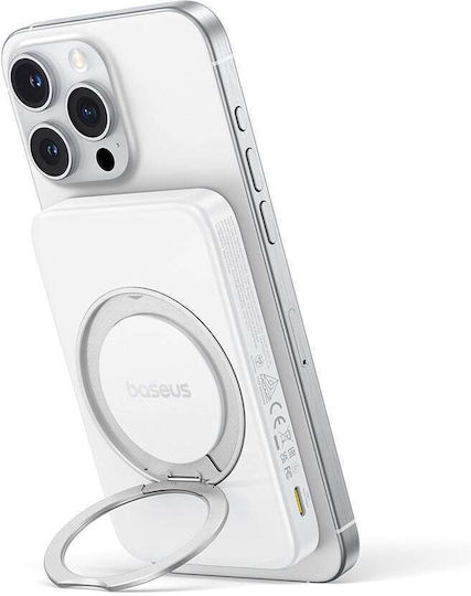 Baseus PicoGo MagSafe Power Bank 5000mAh 20W με Θύρα USB-C Λευκό